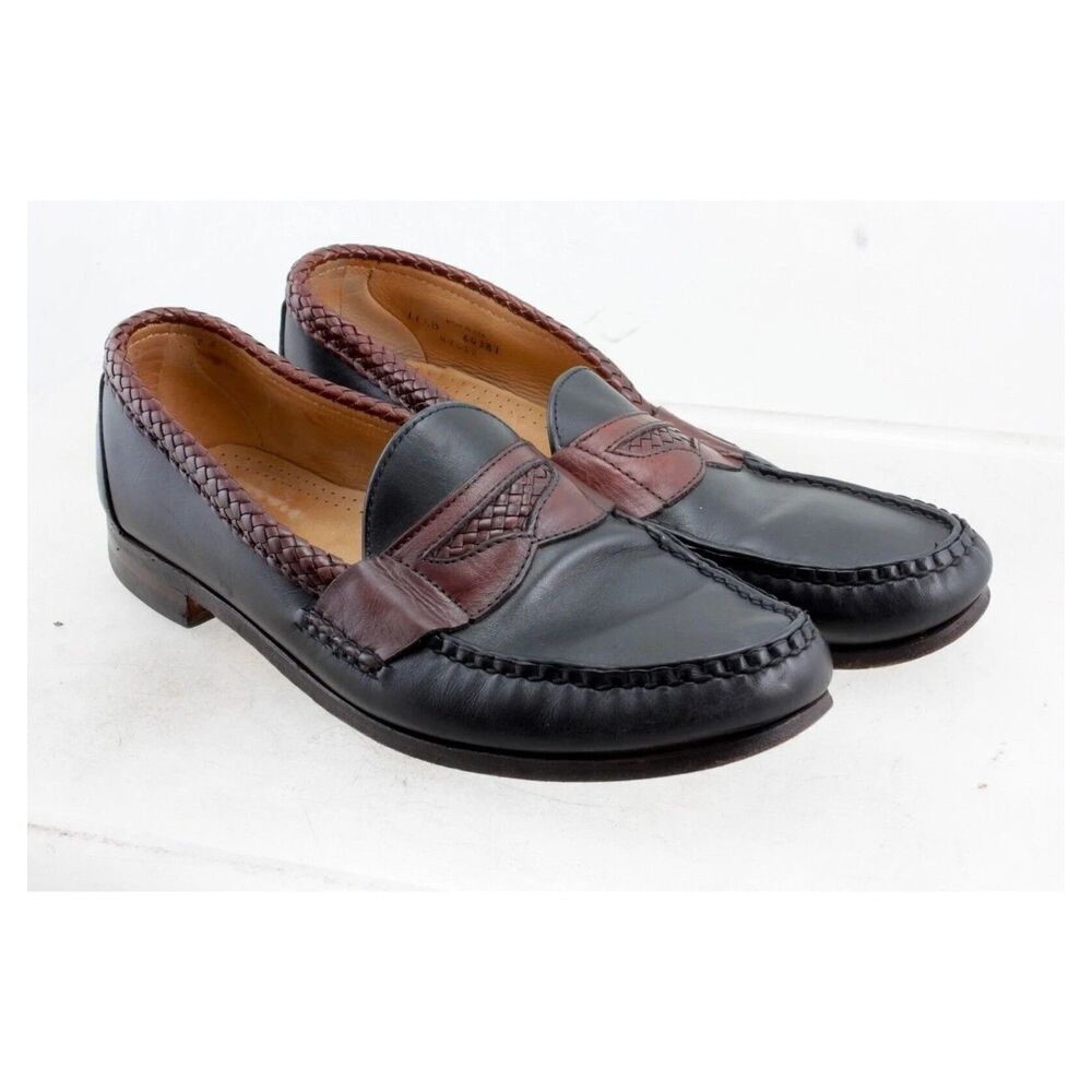 Allen Edmonds Newcastle Leather Slip-On Loafers Men's Size 11.5B Made in USA